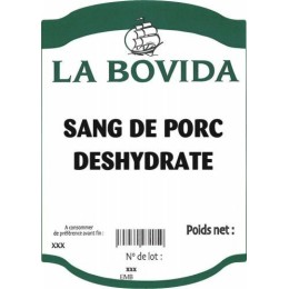 Sang de porc déshydraté - sac de 1 kg