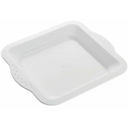 Assiette végétale réutilisable Lilitouch blanc 22 x 22 cm - par 15