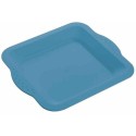 Assiette végétale réutilisable Lilitouch bleu 22 x 22 cm - par 15