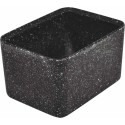 Bac kata crock mélamine noir 13 x 17,5 x 10 cm