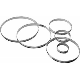 Cercle à tarte inox ø 8 x 2,7 cm