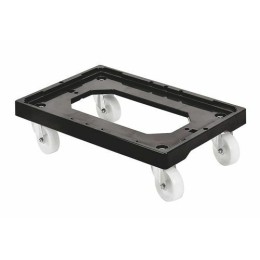 Plateforme roulante avec chape acier noire