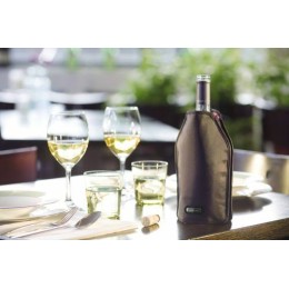 Rafraichisseur à vin housse noire pour bouteille de 75 cl