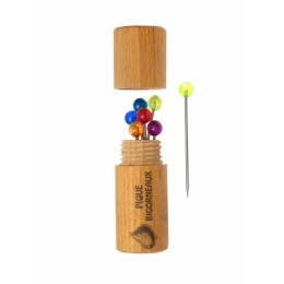 Piques bigorneaux couleur avec fourreau bois - par 6