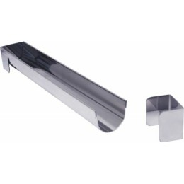Gouttiere à buche ronde fine démontable 30 cm