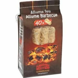 Rouleaux allumes feu naturels Grill O Bois - par 40