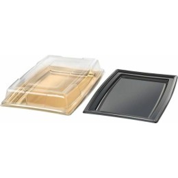 Couvercle PET pour plateau 46 x 30,5 cm - par 5