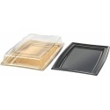 Couvercle PET pour plateau 46 x 30,5 cm - par 5