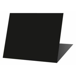 Bequet - 10 Étiquettes ardoise noires avec pique inox - 15 x 10 cm