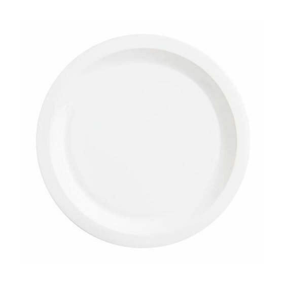 Assiette semi-creuse blanche ø25cm /6