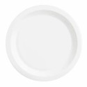 Assiette semi-creuse blanche verre trempé ø 25 cm - par 6