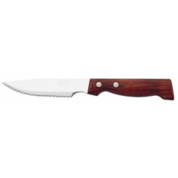 Couteau à steak lame crantée manche bois Arcos 12 cm