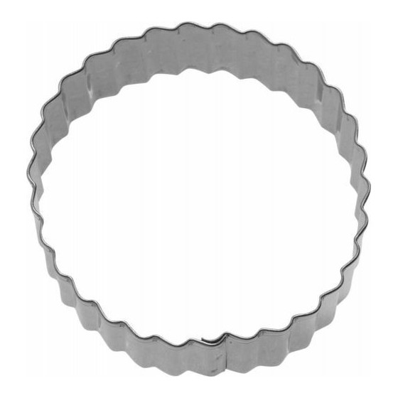 Emporte pièce inox rond cannelé 4 cm, 5 cm et 6 cm- par 3