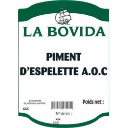Piment d'Espelette A.O.C. pulvérisé - par 250 g