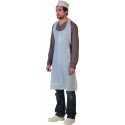 Tablier jetable gaufre blanc PEHD 35 µ 70 x 120 cm - par 50