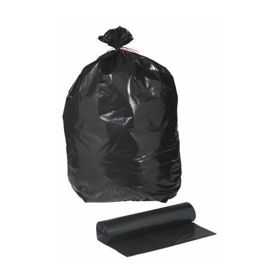 Sac poubelle PEBD noir 33µ 50 l - carton de 400