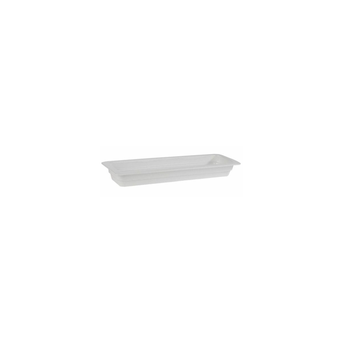 Plat porcelaine blanc gn 2 4 53 x 16 2 x 6 5 cm