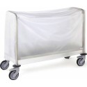 Housse PVC pour chariot env. 180 assiettes 103,5 x 41 x 62 cm