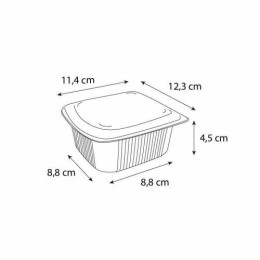 Barquette plastique avec couvercle Ondipack 250 ml - par 900