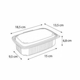 Barquette plastique avec couvercle Ondipack 800 ml - par 300