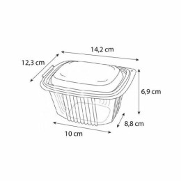 Barquette plastique avec couvercle 50 cl - par 600