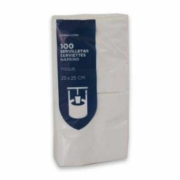 Serviette ouate blanche 25 x 25 cm - par 100