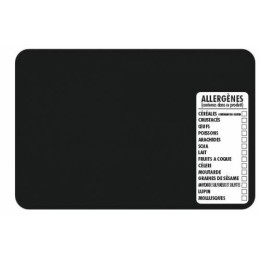 Étiquette allergènes sans pique noire 10,5 x 7 cm - par 10