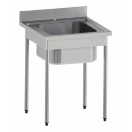Plonge inox bac 75 L - L. 70 x P. 70 x H. 90 cm