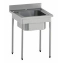 Plonge inox bac 75 L - L. 70 x P. 70 x H. 90 cm