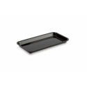 Plat plexi rectangulaire noir 28 x 14 x 2 cm