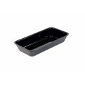 Plat plexi rectangulaire noir 28 x 14 x 5 cm
