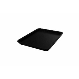 Plat plexi rectangulaire noir 28 x 21 x 2 cm