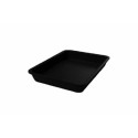 Plat plexi rectangulaire noir 28 x 21 x 5 cm