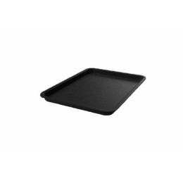 Plat plexi carré noir 28 x 28 x 2 cm