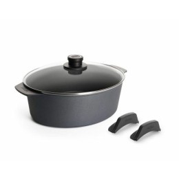 Cocotte Diamond Lite fonte 3L + couvercle verre + poignées