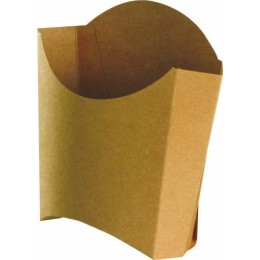 Cornet à frites kraft brun 83 x 130 x 125 mm - par 100