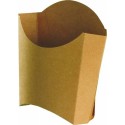 Cornet à frites kraft brun 83 x 130 x 125 mm - par 100