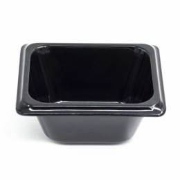 Bac mélamine noir 17,6 x 16,2 x 6,5 cm