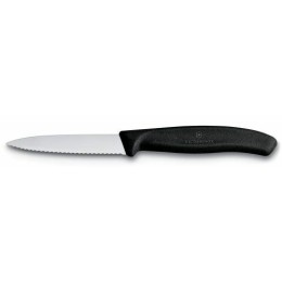 Couteau d'office à dents Victorinox noir 8 cm