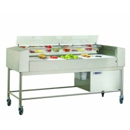 Table laminaire Labo System 5 plaques H. 108 x L. 209 x l. 70 cm