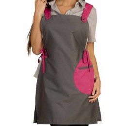 Chasuble polycoton gris / fuchsia 85 cm TU