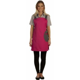 Chasuble polycoton fuchsia / gris 85 cm TU