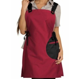 Chasuble polycoton noir / framboise 85 cm TU