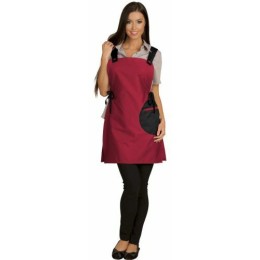 Chasuble polycoton noir / framboise 85 cm TU