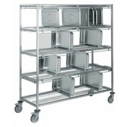 Chariot porte bac GN 51 bacs 167 x 62 x 170,5 cm
