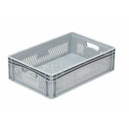 Bac ajouré pour verre gris 60 x 40 x 17 cm