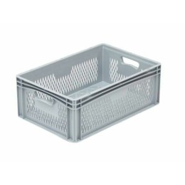 Bac ajouré pour verre gris 60 x 40 x 22 cm