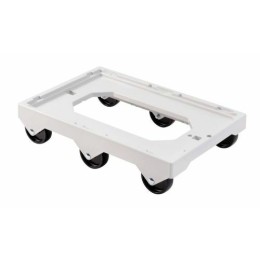 Socle rouleur 6 roues chape acier