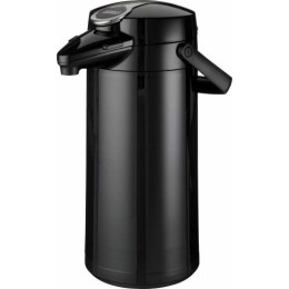 Bouteille à pompe isotherme noir inox TH - 2,2 L