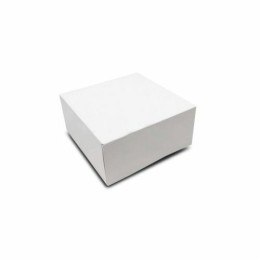 Boîte pâtissière blanche en carton 16 x 16 x 8 cm - par 50